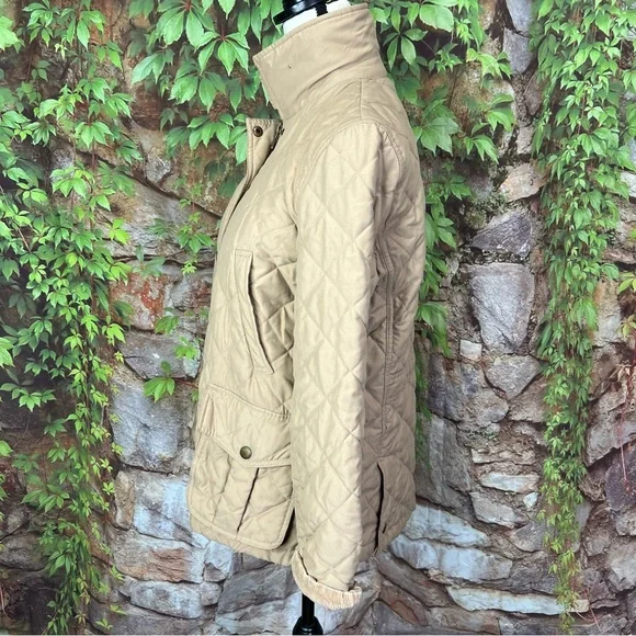 LAUREN RALPH LAUREN Tan Quilted Field Jacket, M - Picture 6 of 13